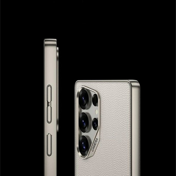 Case for Samsung Galaxy S25 Ultra, GKK Leather, titanium grey