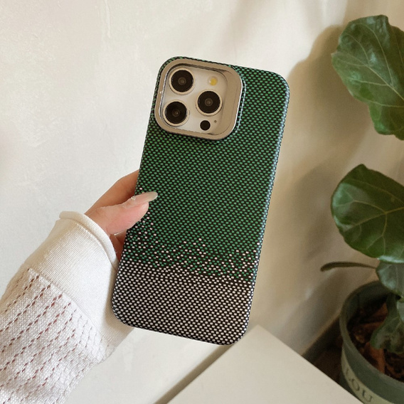 Case for iPhone 14 Pro Max, Frame Kickstand, for MagSafe, Sand Green