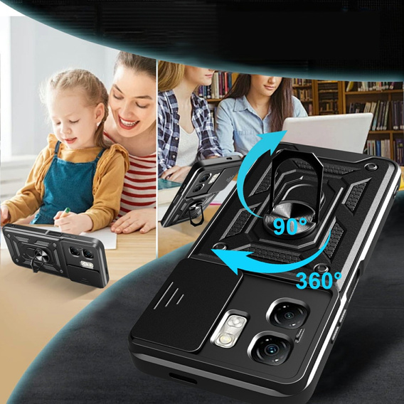 Case for Infinix Hot 50i 4G, CamShield Slide, black