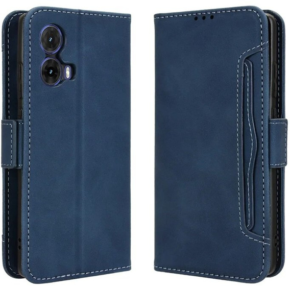 Flip case for Motorola Moto G85, Card Slot, dark blue
