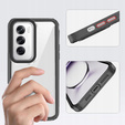 Case for Oppo A80, Fusion Hybrid, transparent / black
