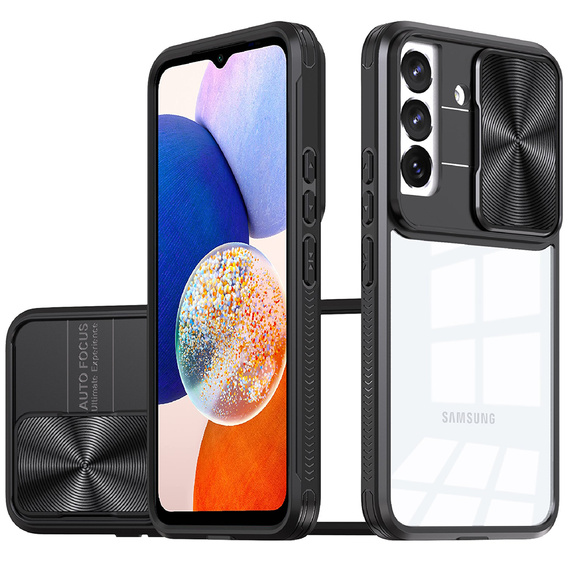 Case for Samsung Galaxy A14 4G/5G, Slide Camera, black