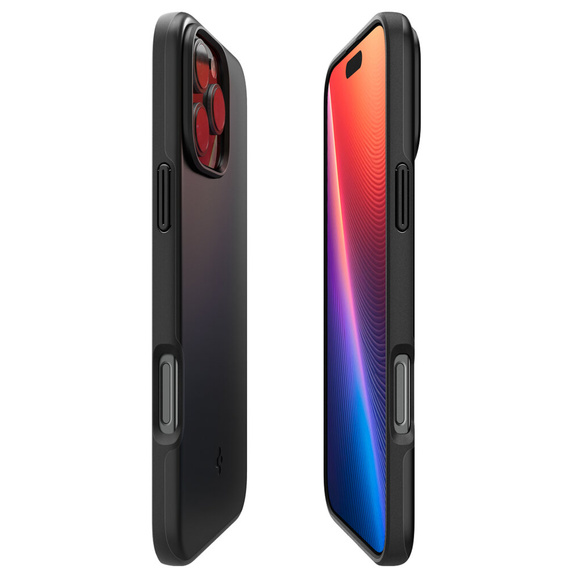Spigen case for iPhone 16 Pro Max, Thin Fit Mag, black + 9H tempered glass