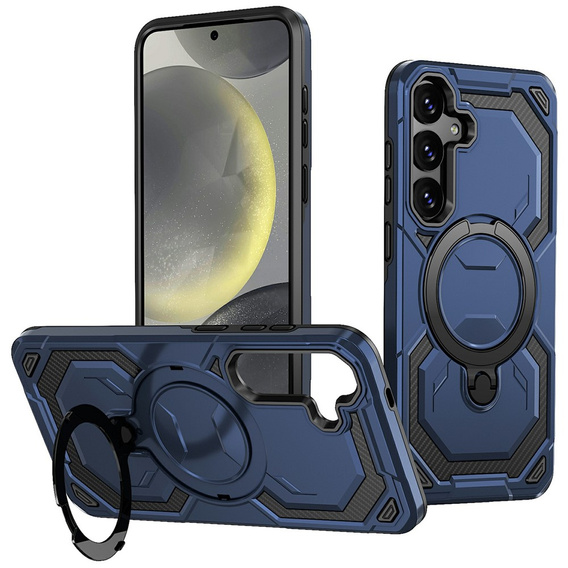 Magnetic case with stand for Samsung Galaxy A57 5G, blue