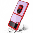 Case for Samsung Galaxy Z Flip4 5G, Clear Ring, red