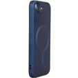 Case for iPhone 16E, ColorMag, for MagSafe, dark blue + 9H tempered glass