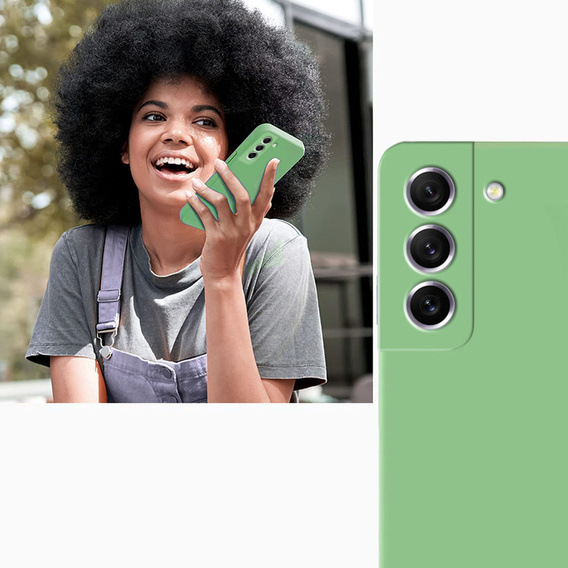 Case for Samsung Galaxy S21 FE, Silicone Lite, mint