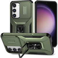 Case for Samsung Galaxy S23, Slide Lens Lid, Green