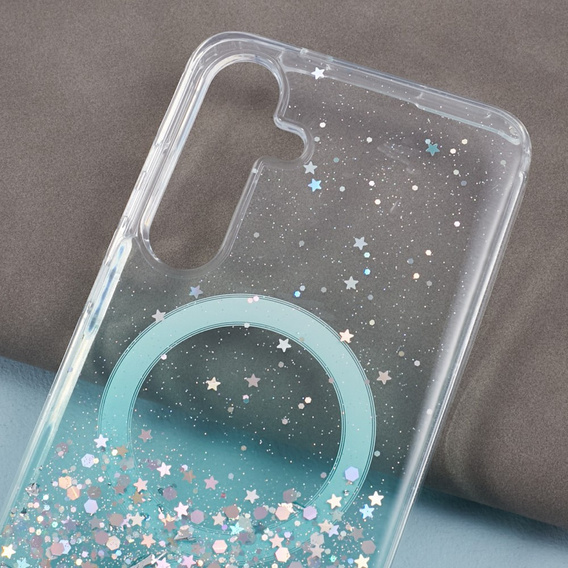 Case for Samsung Galaxy S24+ Plus, Glittery, for MagSafe, green