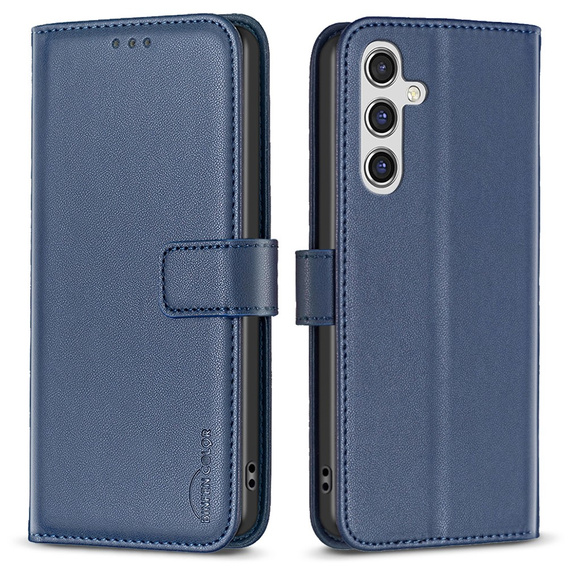 Flip case for Samsung Galaxy A55 5G,BINFEN Wallet, blue