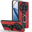 Case for Realme 12 Pro 5G / 12 Pro+ 5G, Leather Kickstand Ring, red