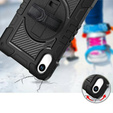 Armoured case for Xiaomi Redmi Pad 2, with stand and shoulder strap – black