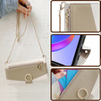 Flip case for Honor Magic 6 Lite 5G, Wallet Zipper Pocket, with mirror, white