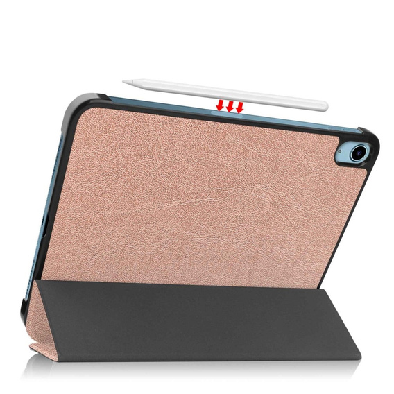 Case for iPad 10.9 2022 10 Gen, Smartcase with stylus space, pink