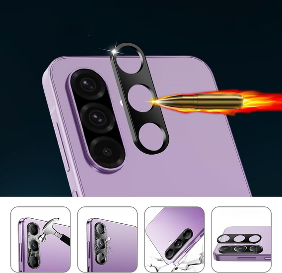 Tempered Camera Glass for Samsung Galaxy A56 5G, black