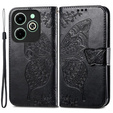 Flip case for Infinix Hot 40i, Butterfly, black
