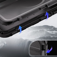 IP68 Waterproof Case for iPhone 16 Pro, SHELLBOX MagSafe, black