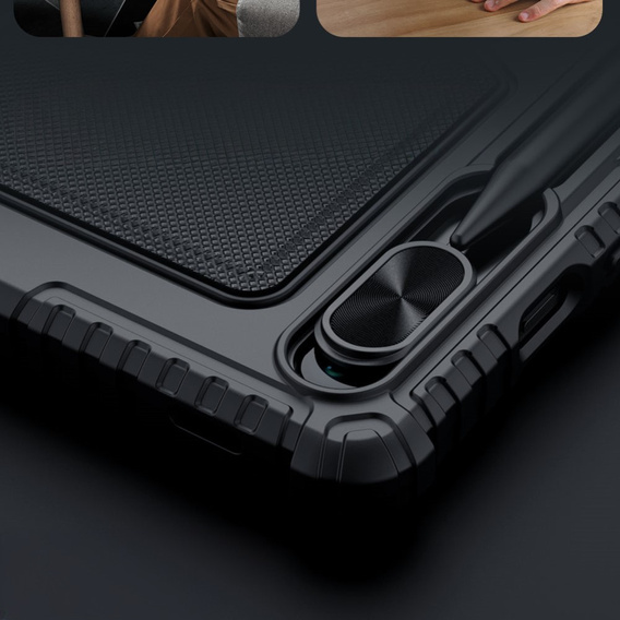 Case + keyboard Galaxy Tab S9, NILLKIN Bumper Pen Slot, black