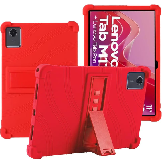 Silicone case for Lenovo Tab M11, Impact, armor, red