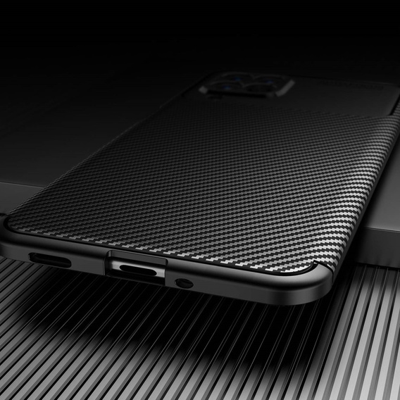 Case for Samsung Galaxy M53 5G, Carbon Gel, black