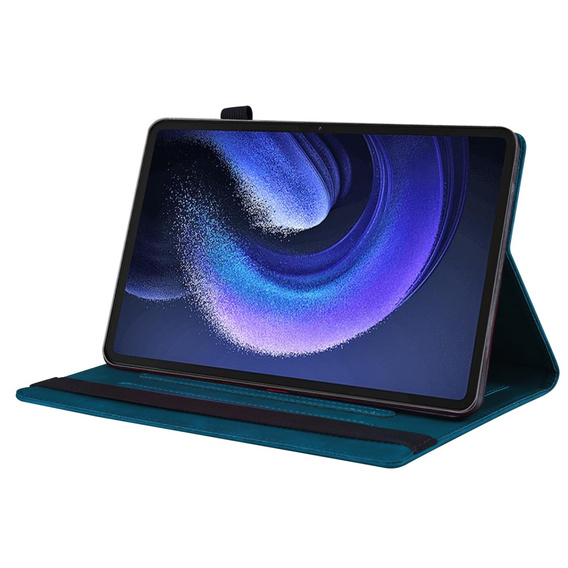 Case for Xiaomi Pad 6, Classic, with space for stylus, blue