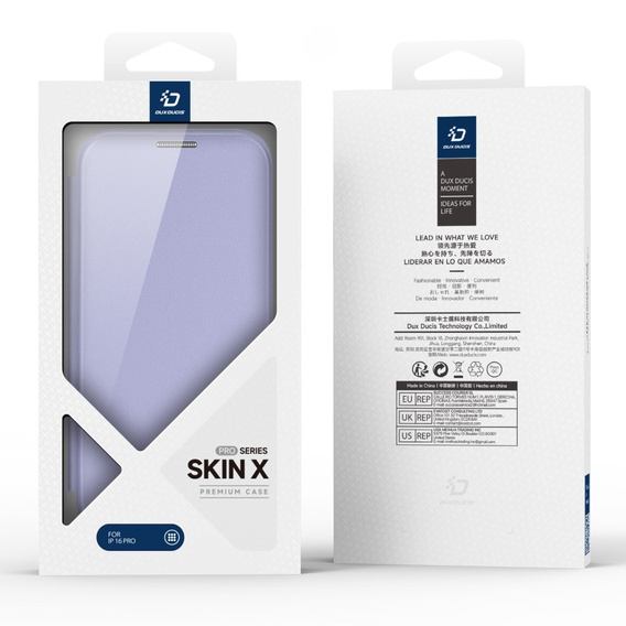 Dux Ducis Case for iPhone 16 Pro Max, Skin X Pro, MagSafe, purple