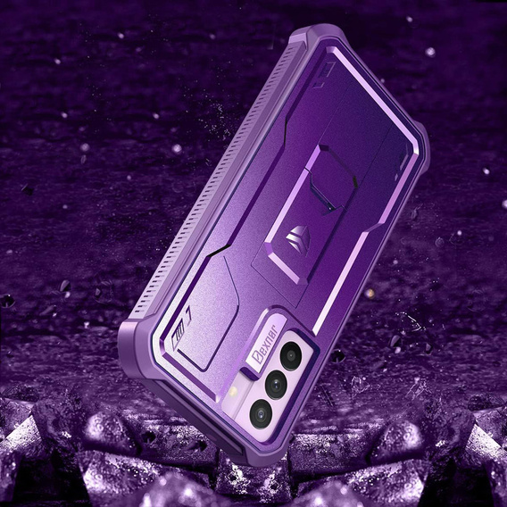 Armored case for Samsung Galaxy S21 FE, Dexnor Full Body, purple
