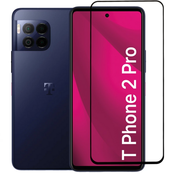 3D Tempered Glass for T Phone 2 Pro 5G, black frame
