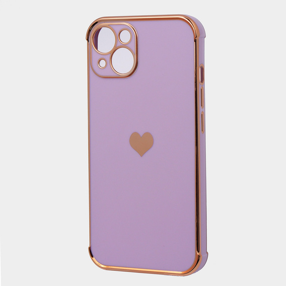 Case for Apple iPhone 13, Electro heart, purple