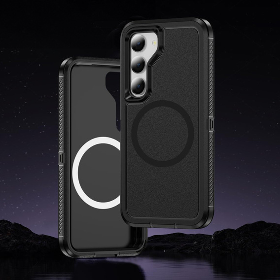 Case with frame for Samsung Galaxy S23 FE, for MagSafe, black