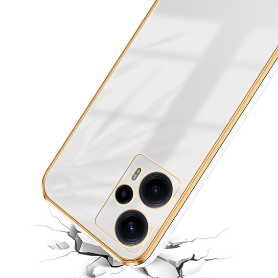Case for Xiaomi Poco F5, Glamour CamShield, white