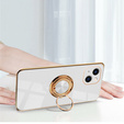 Case for iPhone 14, Electro Ring, white