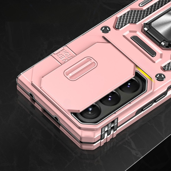 Case for Samsung Galaxy Z Fold6 5G, CamShield Slide, pink rose gold
