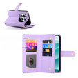 Flip case for Xiaomi Redmi Note 14 Pro 5G / Poco X7 5G, Wallet Zipper Pocket, purple