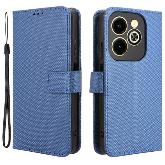 Flip case for Infinix Hot 40i, Wallet Smart Magnet, blue