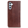 Case for Samsung Galaxy A55 5G, Wallet Litchi Leather, brown