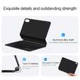 Case with Bluetooth keyboard and touchpad for iPad 11" 2025 A16 (11th gen.) / iPad 10.9" 2022 (10th gen.)