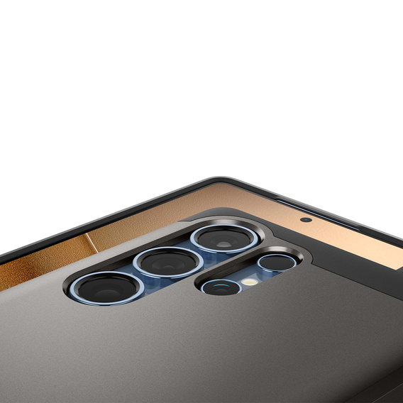 Spigen case for Samsung Galaxy S25 Ultra, Tough Armor Mag MagSafe, grey + 9H Tempered Glass