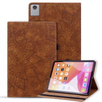 Flap case for Lenovo Tab M11, flower, brown