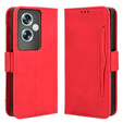 Flip case for Oppo A79 5G, Card Slot, red