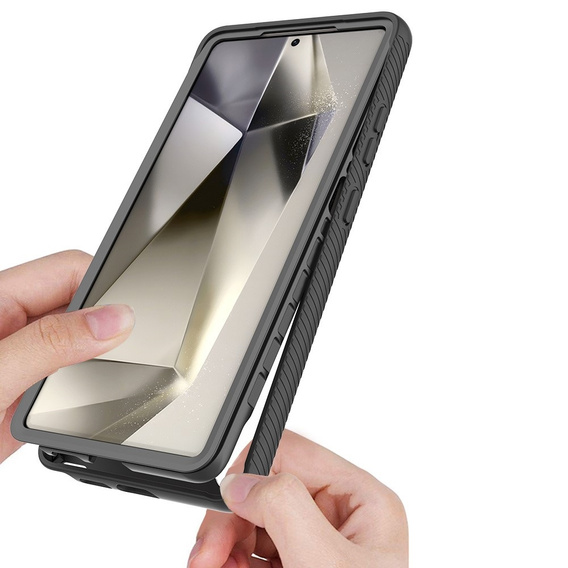 Case for Samsung Galaxy S25 Ultra, Shockproof, with film, black