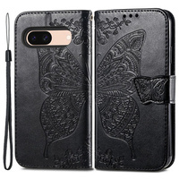 Flip case for Google Pixel 8A, Butterfly, black