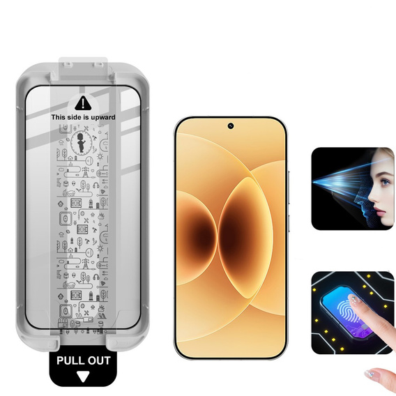 IMAK tempered glass with positioning frame for Xiaomi 17 / 17 Pro, black