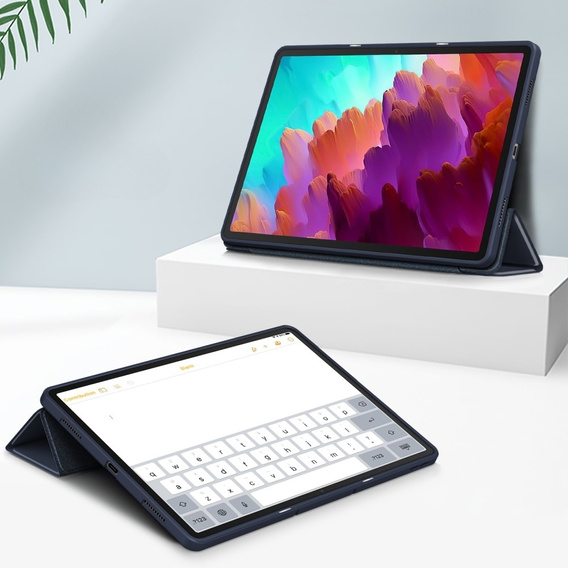 Case for Lenovo Tab P12, Smartcase with stylus space, dark blue