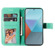 Flip case for Xiaomi Redmi Note 13 Pro 5G, Mandala, green