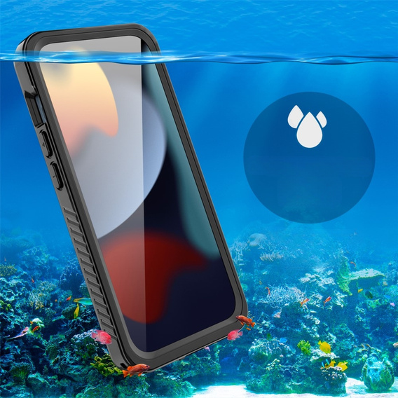IP68 Waterproof Case for iPhone 15 Pro, black