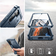 Armored case for Samsung Galaxy S23, Dexnor Full Body (Two Frames), dark blue