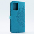 Flip case for Motorola Moto G54 5G, Mandala, blue
