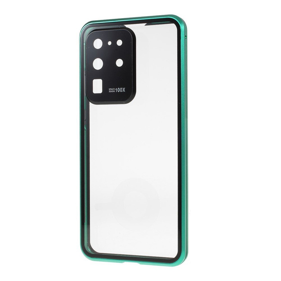 Case for Samsung Galaxy S20 Ultra, Magnetic Dual Glass, green