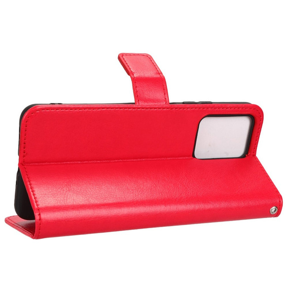 Flip case for Xiaomi Redmi Note 12 5G / POCO X5 5G, Crazy Horse Wallet, red